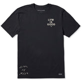 Men's Embroidered Braille LIG Short Sleeve Crusher Tee