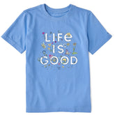 Kids Wildflower Logo Stack Short Sleeve Crusher Tee