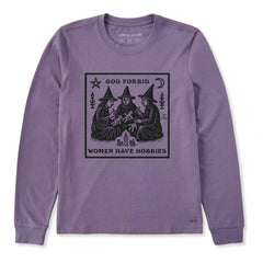 Women's Hobbies Long Sleeve Crusher Tee