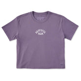 Women's Grateful Mom Arch Short Sleeve Crusher Boxy Tee