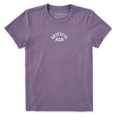 Women's Grateful Mom Arch Short Sleeve Crusher Tee