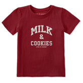 Toddler Milk & Cookies Arch Short Sleeve Crusher Tee