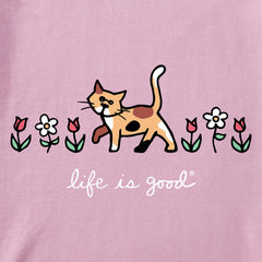 Kids Al with Flowers Long Sleeve Crusher Tee