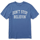 Men's Don't Stop Believin' Arch Short Sleeve Crusher Tee