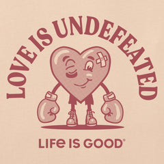 Men's Love is Undefeated Short Sleeve Crusher Tee