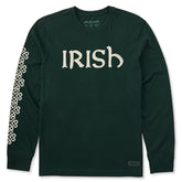 Men's Irish Celtic Knots Long Sleeve Crusher Tee