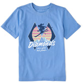 Kids Diamonds are a Girl's Best Friend Short Sleeve Crusher Tee