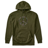 Adult Unisex Wildflower Love Peace Sign Every Wear Hoodie Sweatshirt