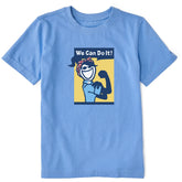 Kids We Can Do It Jackie Short Sleeve Crusher Tee