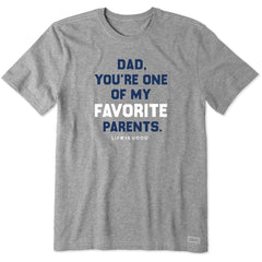 Men's Favorite Dad Short Sleeve Crusher Tee
