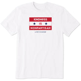 Men's Kindness is nonpartisan Short Sleeve Crusher Tee