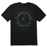 Men's Zodiac Constellation Cancer Short Sleeve Crusher Tee
