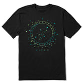Men's Zodiac Constellation Virgo Short Sleeve Crusher Tee