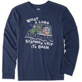 Men's Jake and Rocket Strange Trip Long Sleeve Crusher Tee