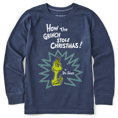 Kids How the Grinch Stole Christmas! Long Sleeve Crusher Tee