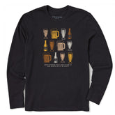Men's Beer is Proof Long Sleeve Crusher Tee