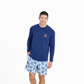 Men's Life is Good Stack Long Sleeve Rashguard