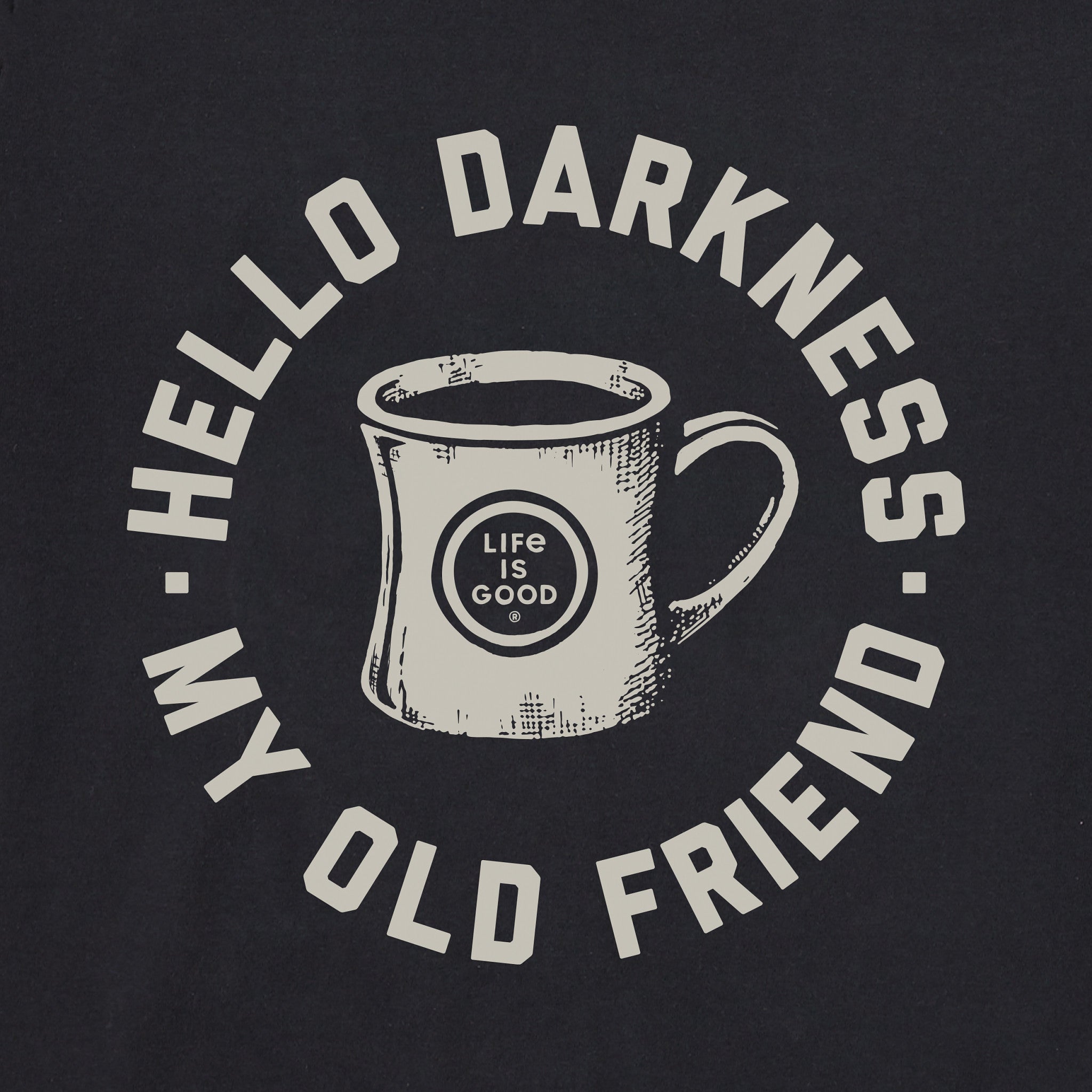 Men's Hello Darkness My Old Friend Short Sleeve Crusher Tee