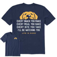 Men's I'll Be Watching You Pup Short Sleeve Crusher-LITE Tee
