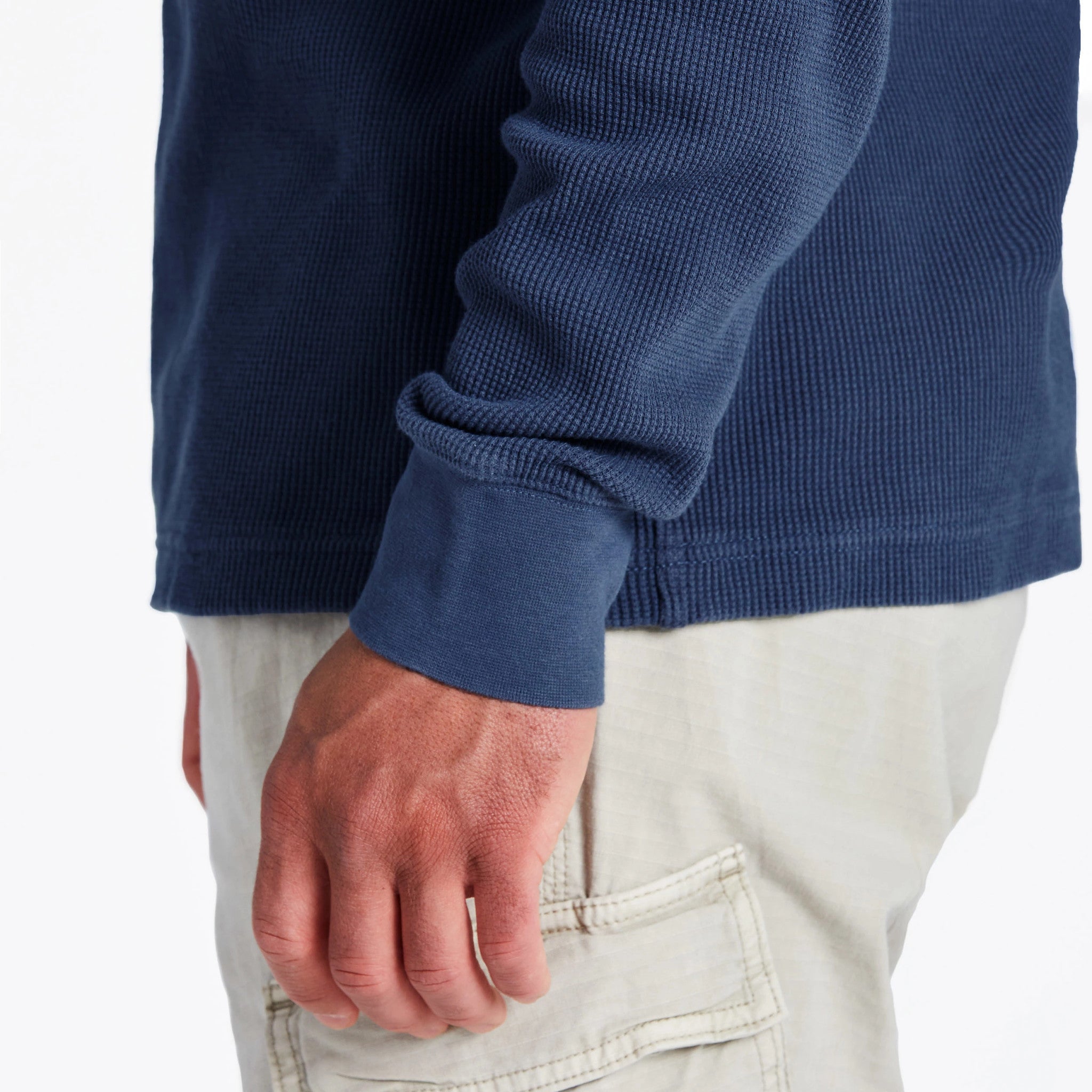 Men's Solid Thermal Henley