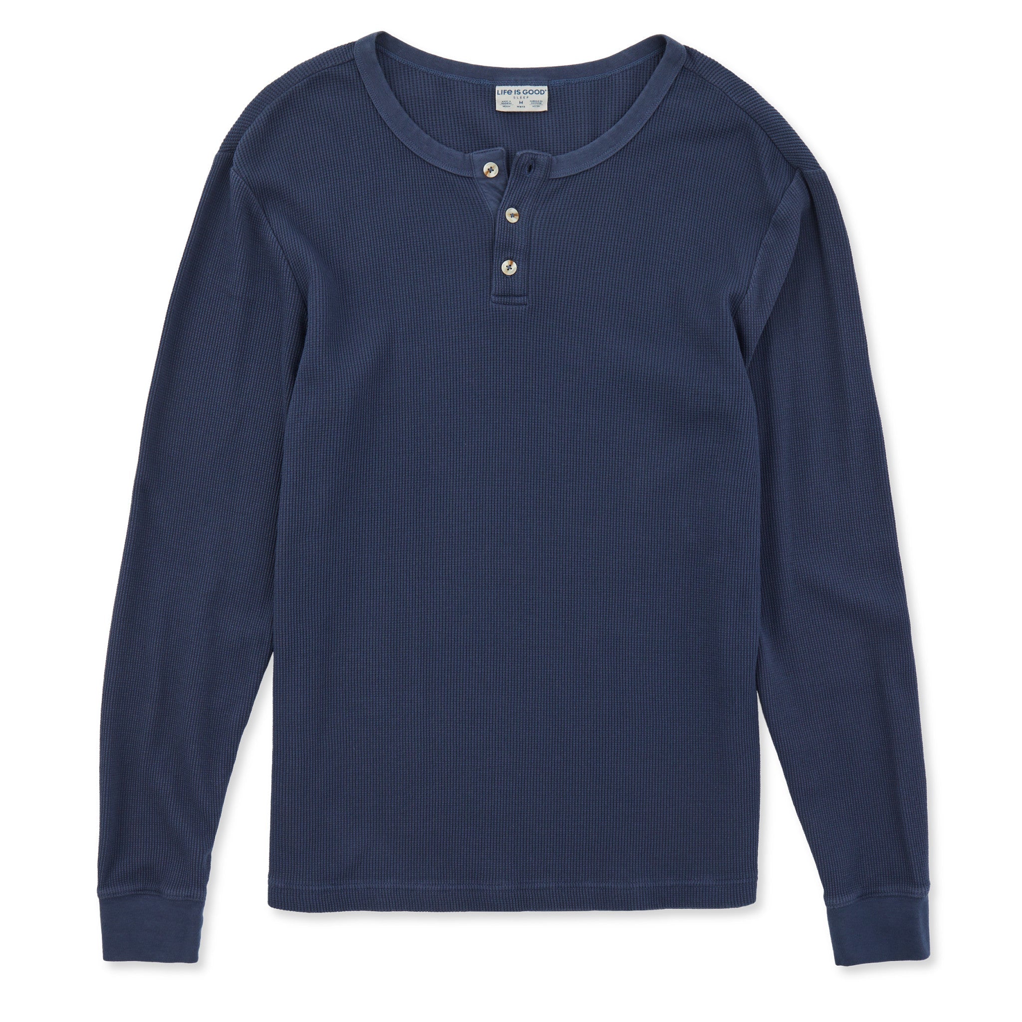 Men's Solid Thermal Henley