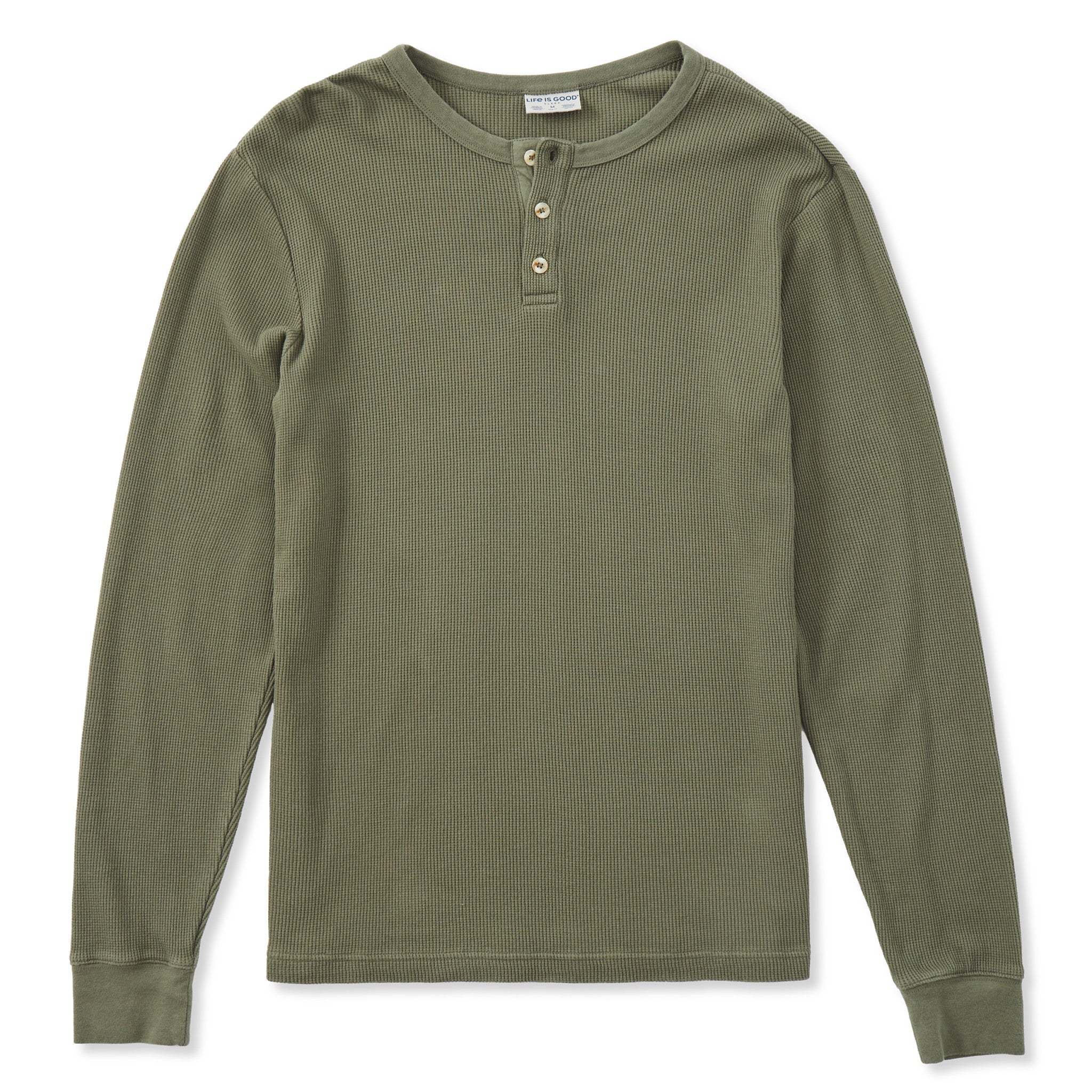 Men's Solid Thermal Henley