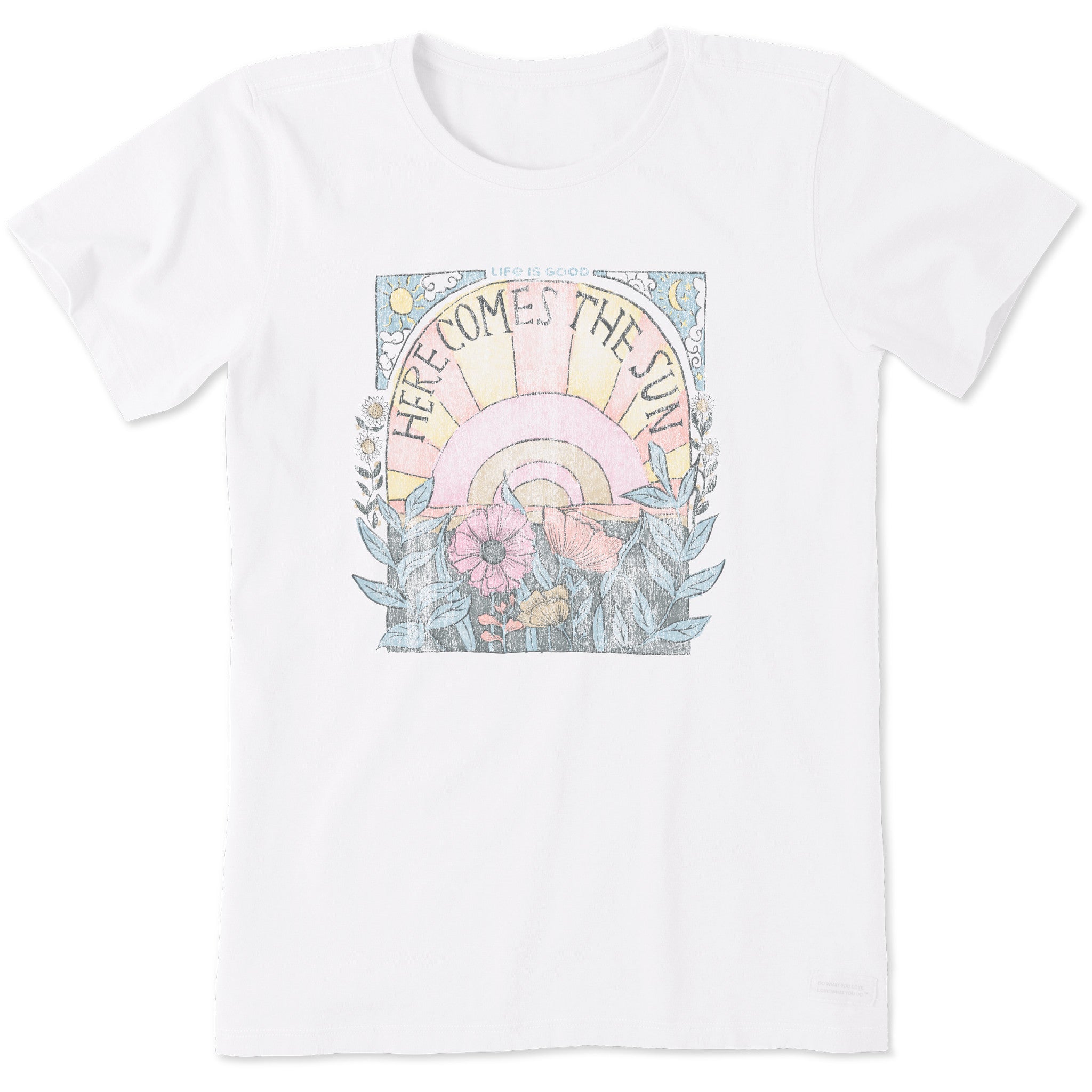 Women's Here Comes The Sun Hippie Short Sleeve Tee