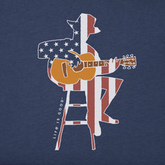 Men's Americana Guitarist Short Sleeve Crusher-LITE Tee
