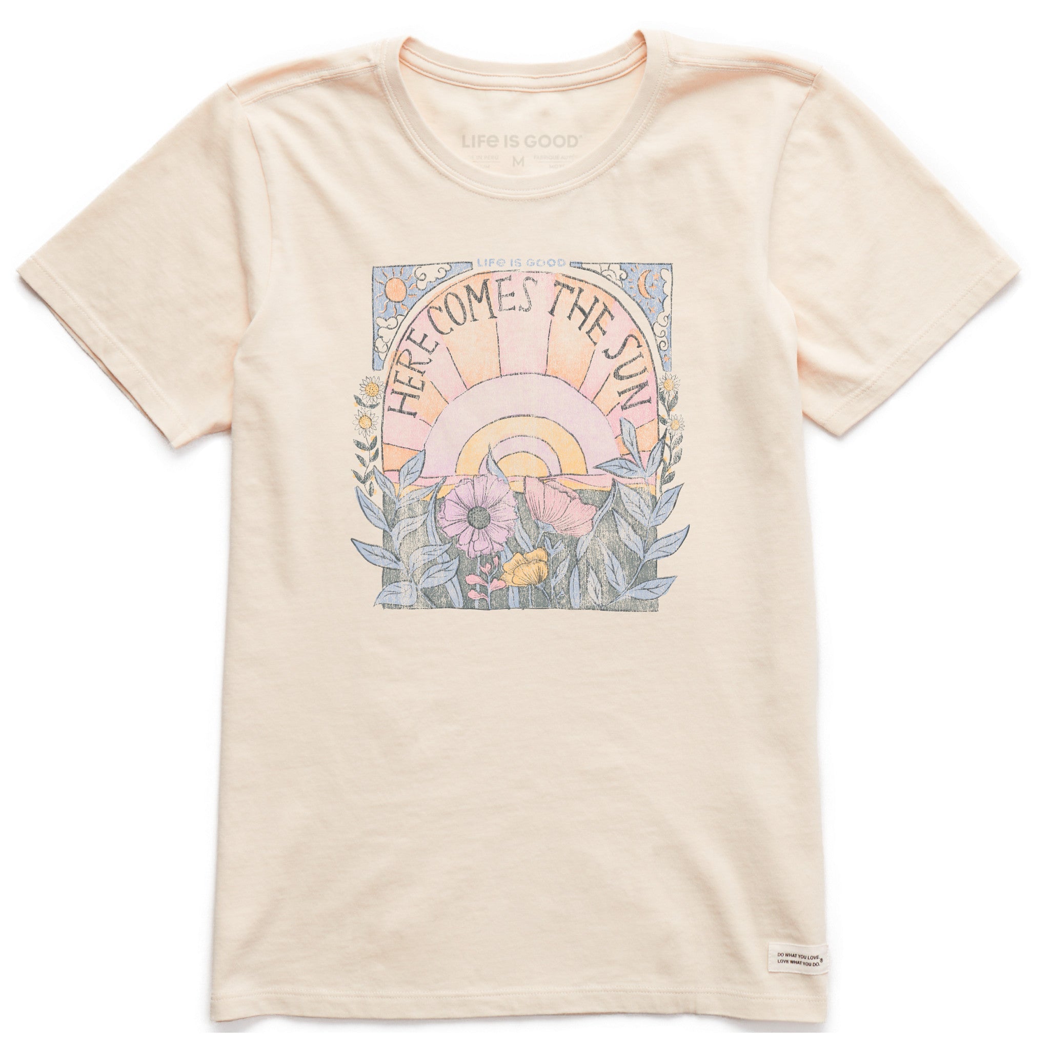 Women's Here Comes The Sun Hippie Short Sleeve Tee