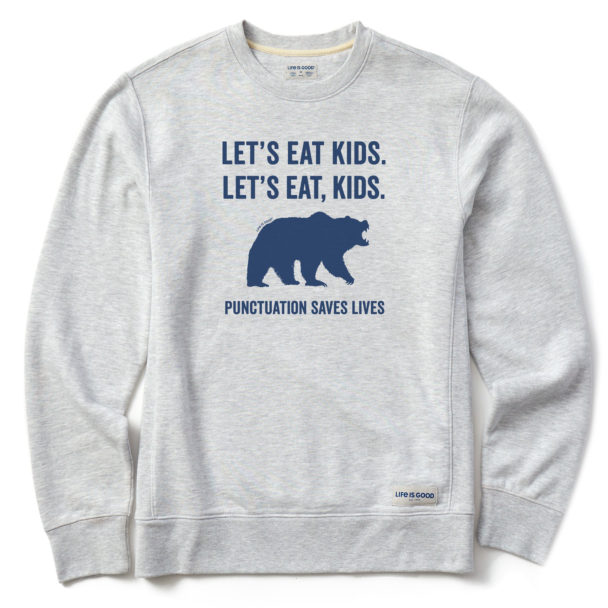 Men's Let's Eat, Kids Simply True Crew