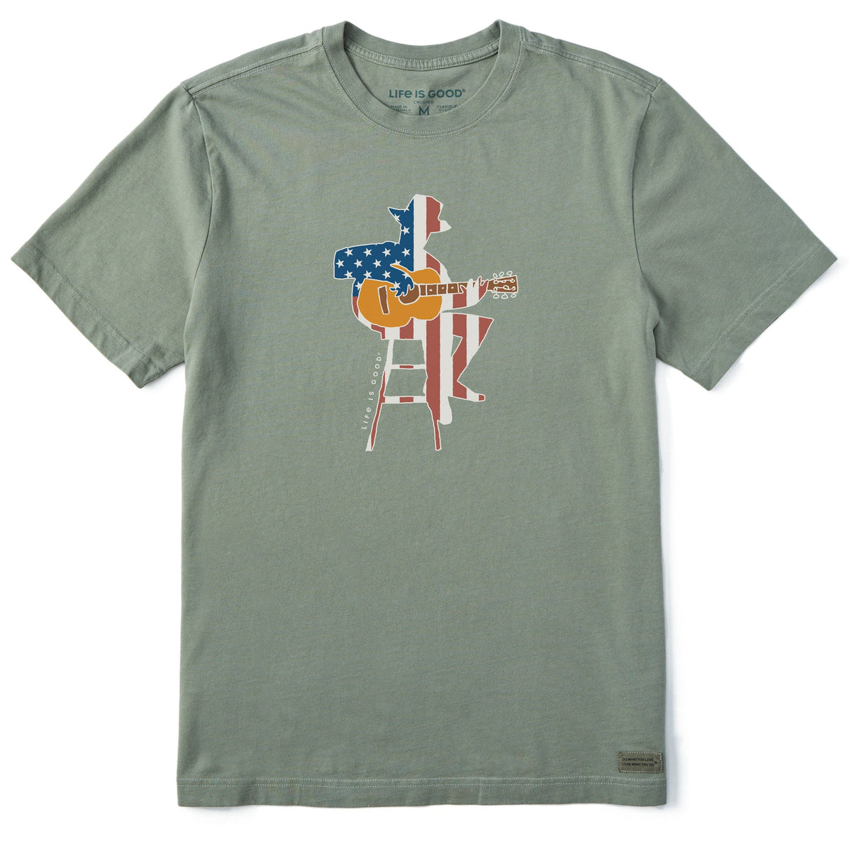 Men's Americana Guitarist Short Sleeve Crusher Tee