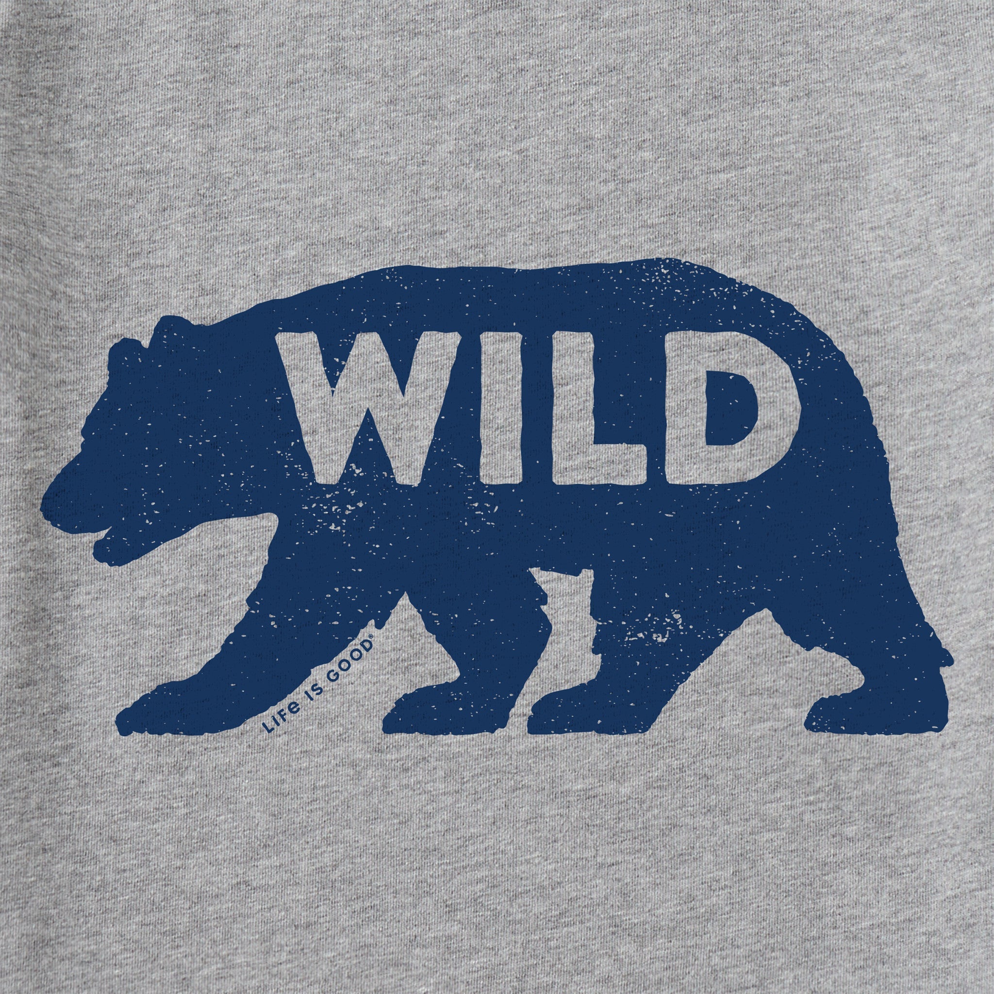 Kids Wild Bear Silhouette Short Sleeve Crusher Tee
