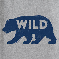 Kids Wild Bear Silhouette Short Sleeve Crusher Tee