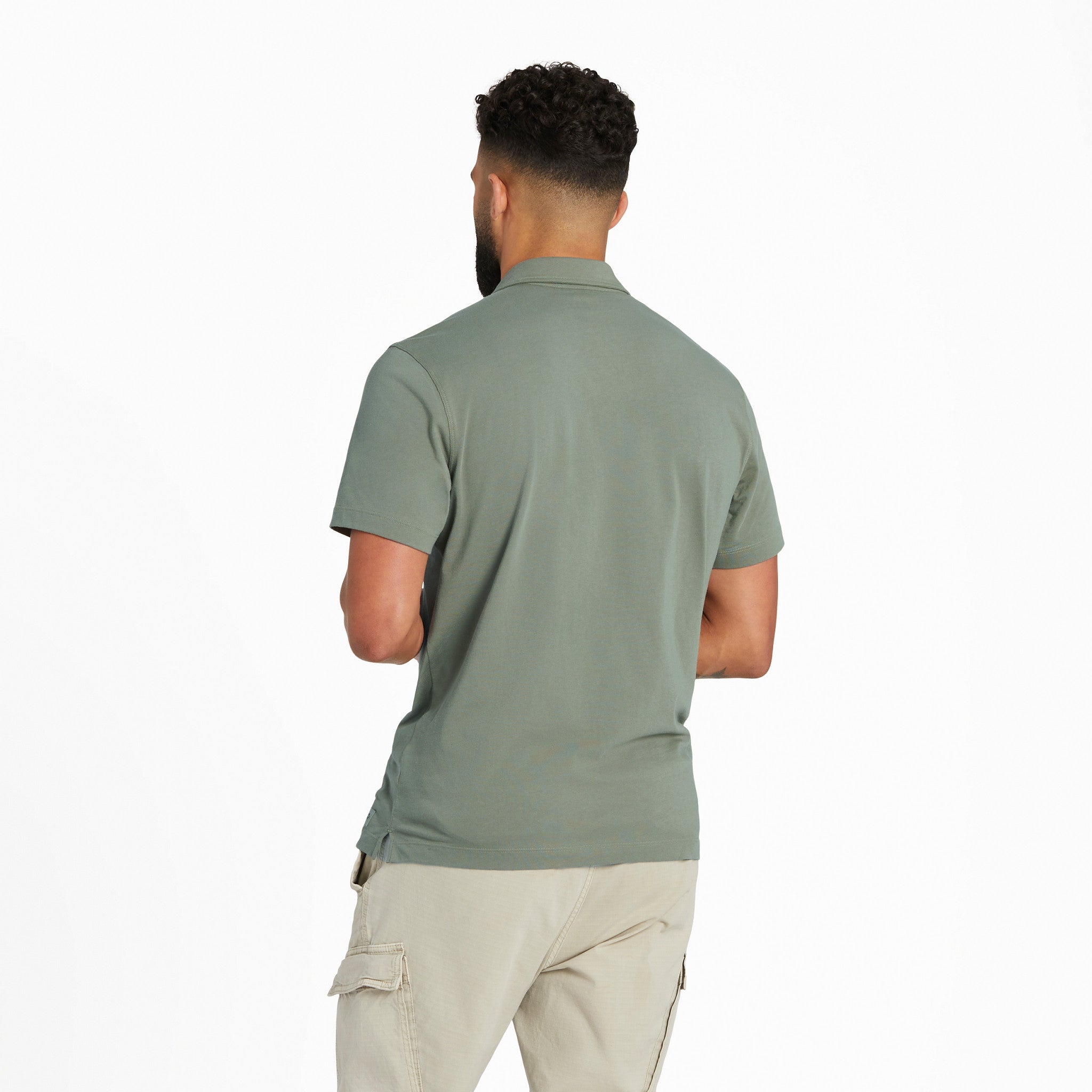 Men's Solid Short Sleeve Crusher-LITE Polo