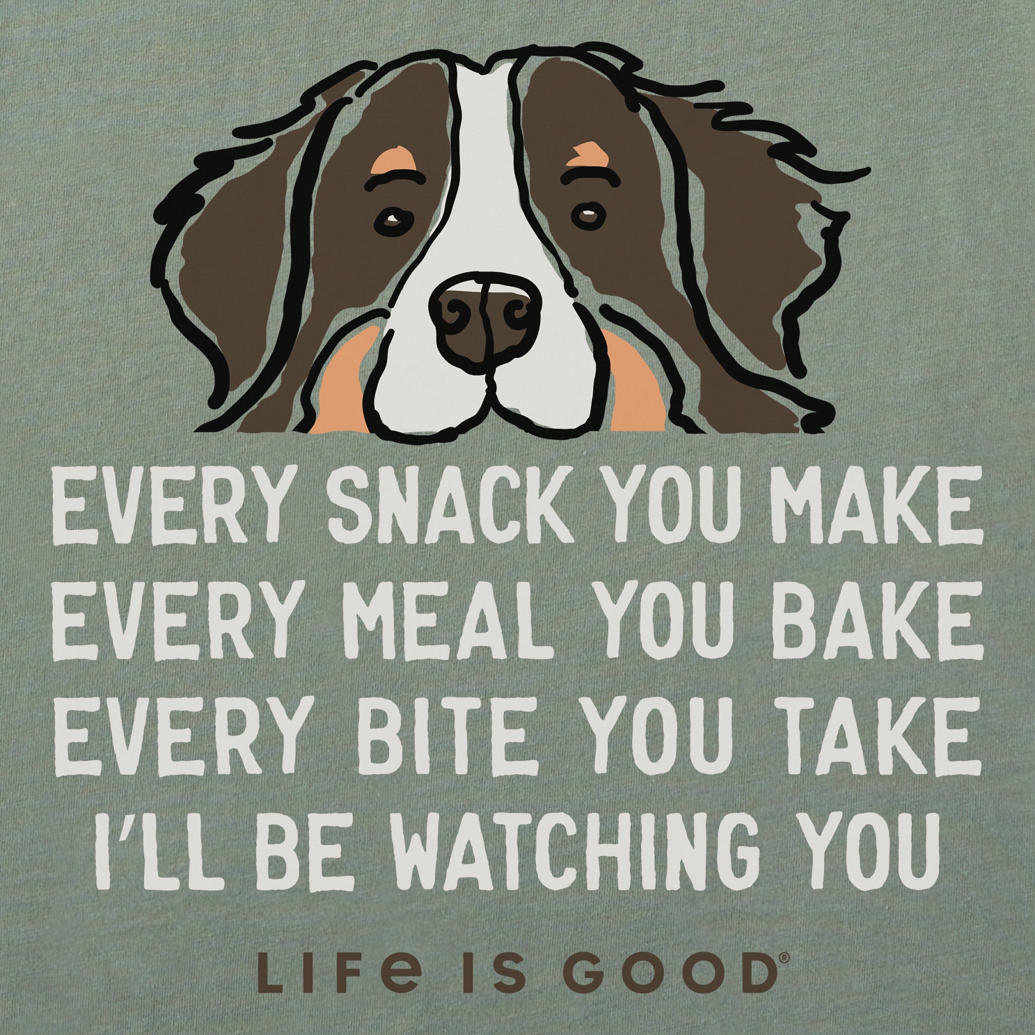 Men's I'll Be Watching You Bernese Short Sleeve Tee