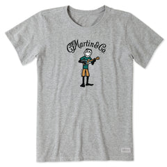 Women's Jake Martin Guitar Short Sleeve Crusher Tee
