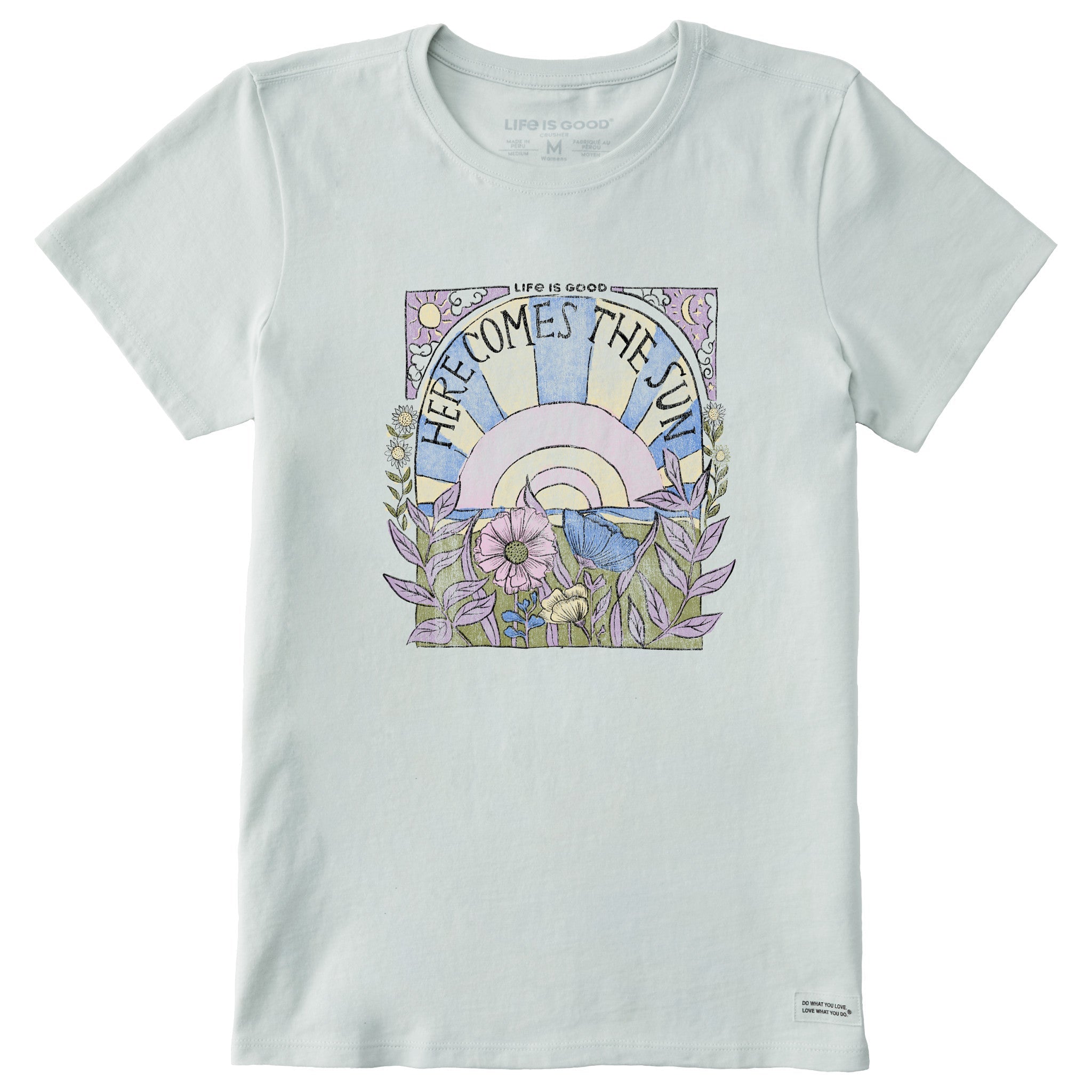 Women's Here Comes The Sun Hippie Short Sleeve Tee