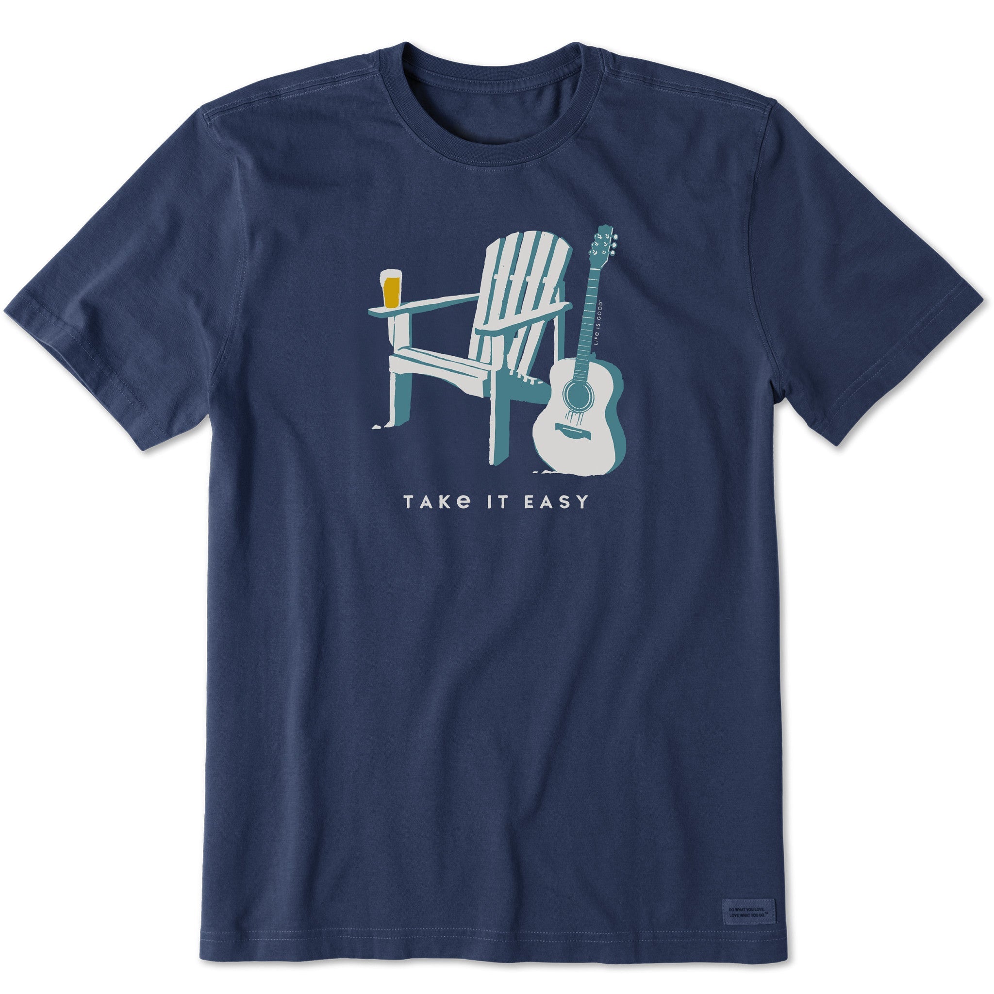 Men's Adirondack Guitar Beer Short Sleeve Tee