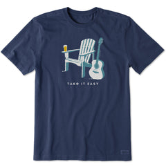 Men's Adirondack Guitar Beer Short Sleeve Tee
