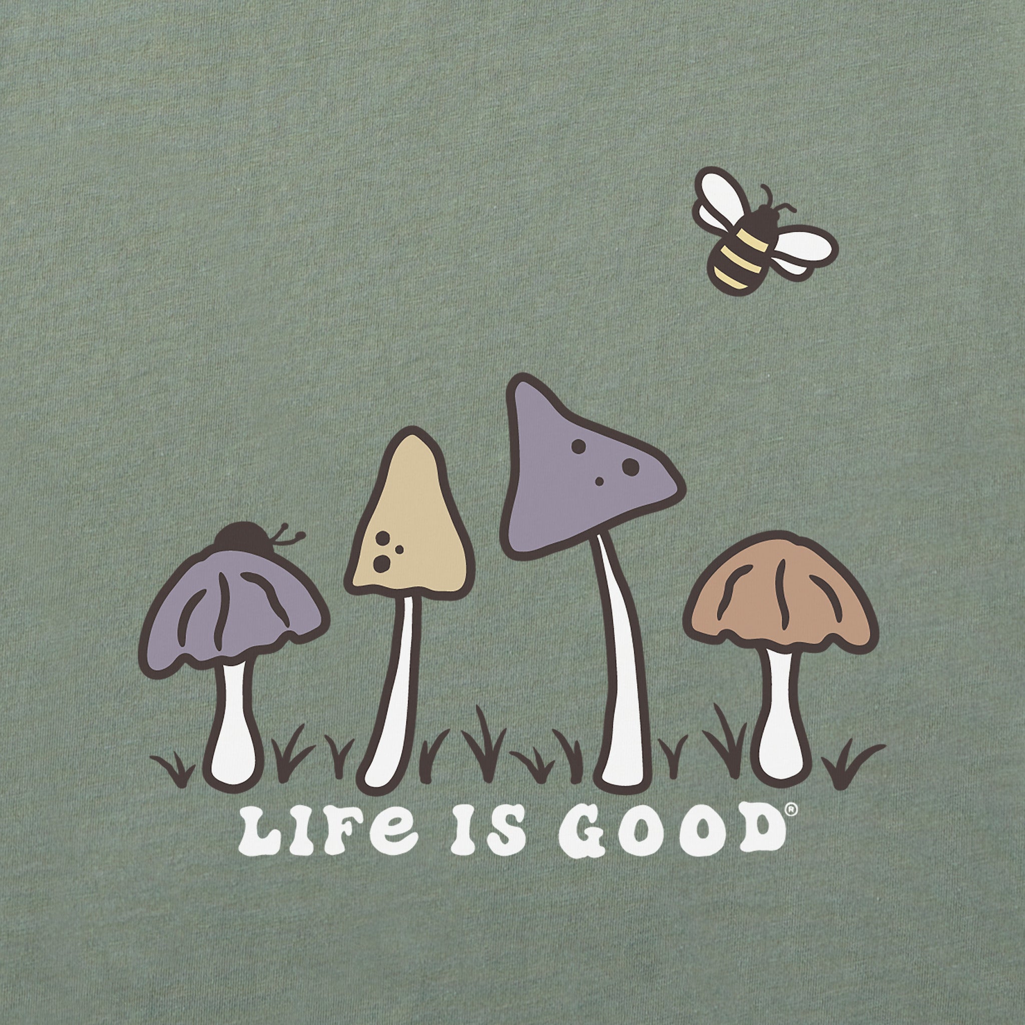 Men's Mushroom Retro Scene Short Sleeve Tee