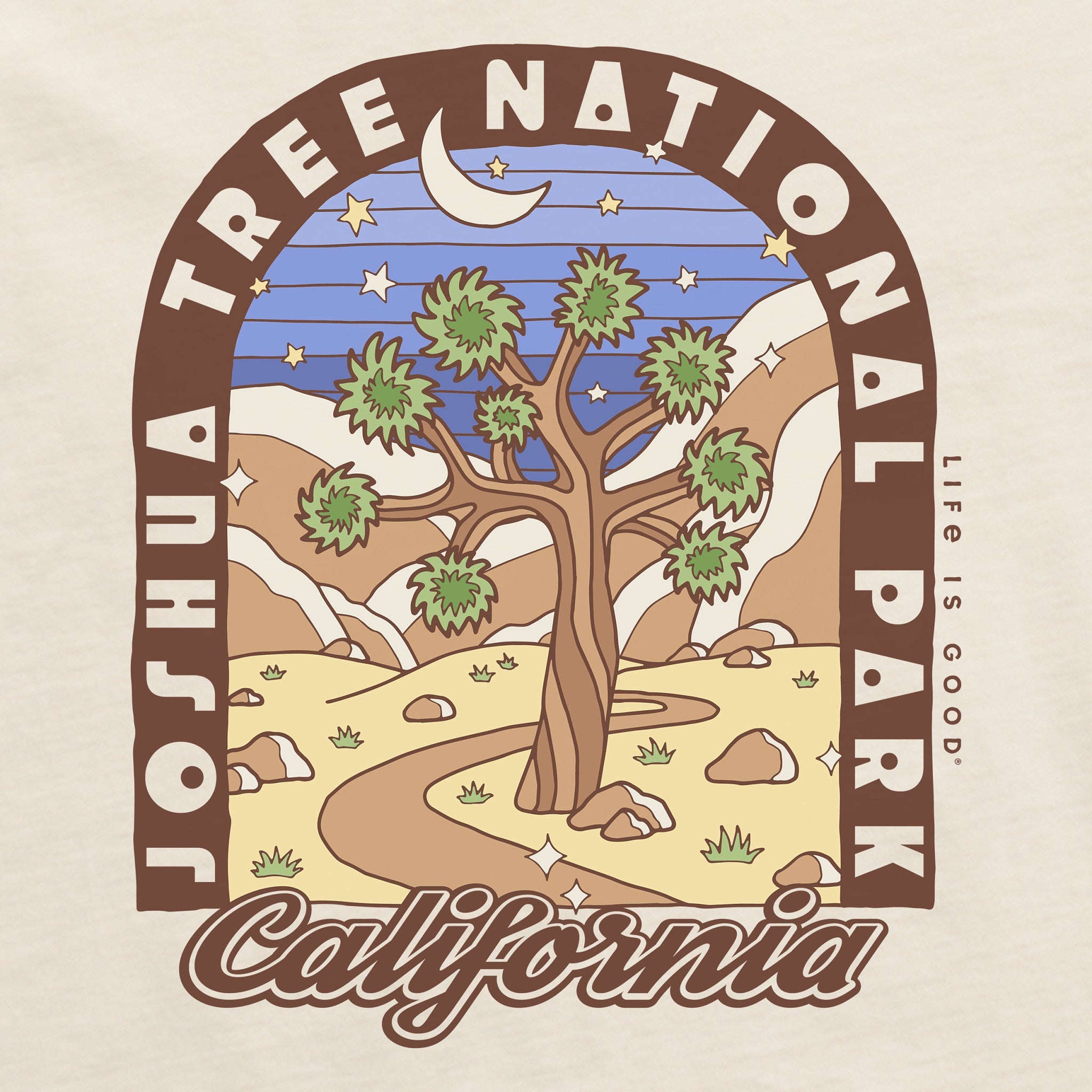 Men's Joshua Tree Poster Short Sleeve Crusher Tee