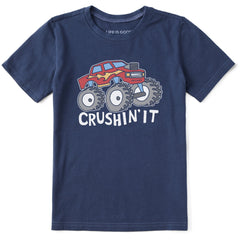 Kids Crushin It Truck Short Sleeve Crusher Tee
