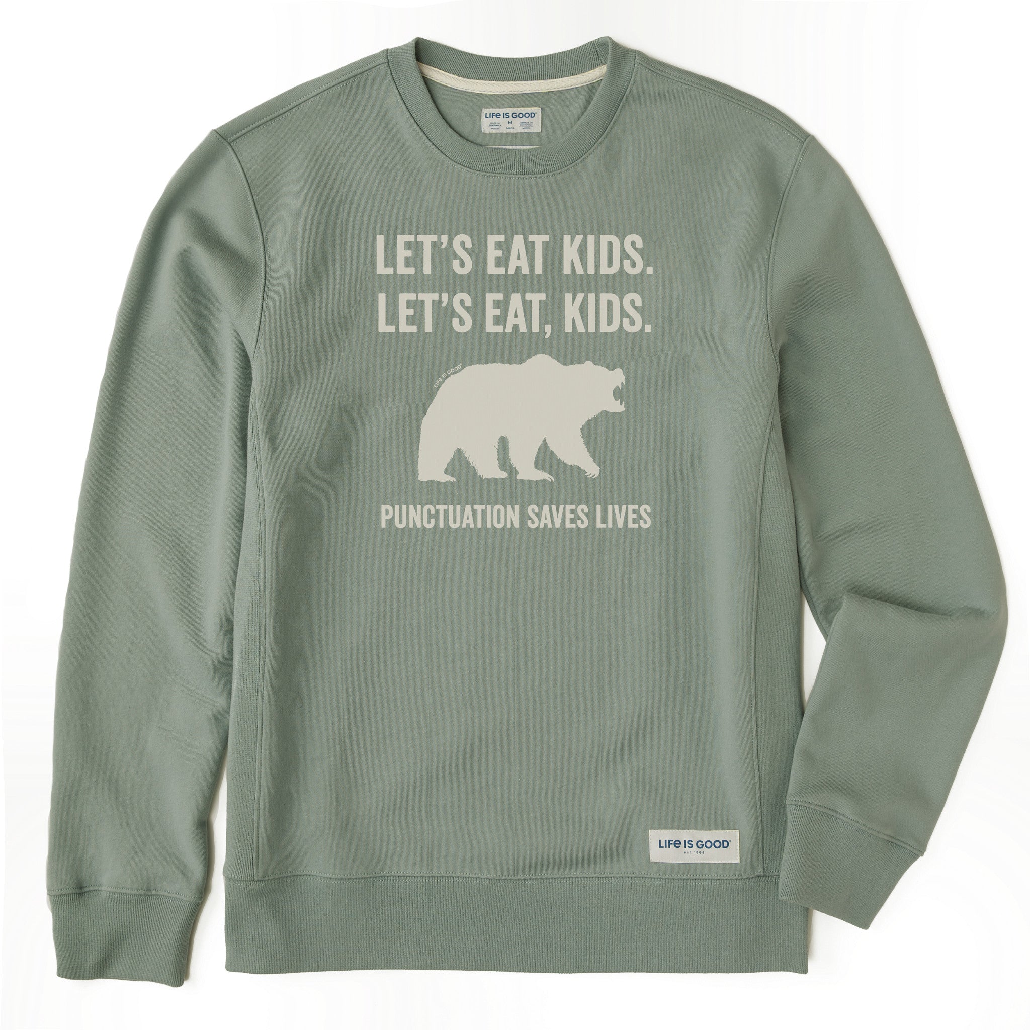 Men's Let's Eat, Kids Simply True Crew