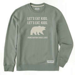 Men's Let's Eat, Kids Simply True Crew