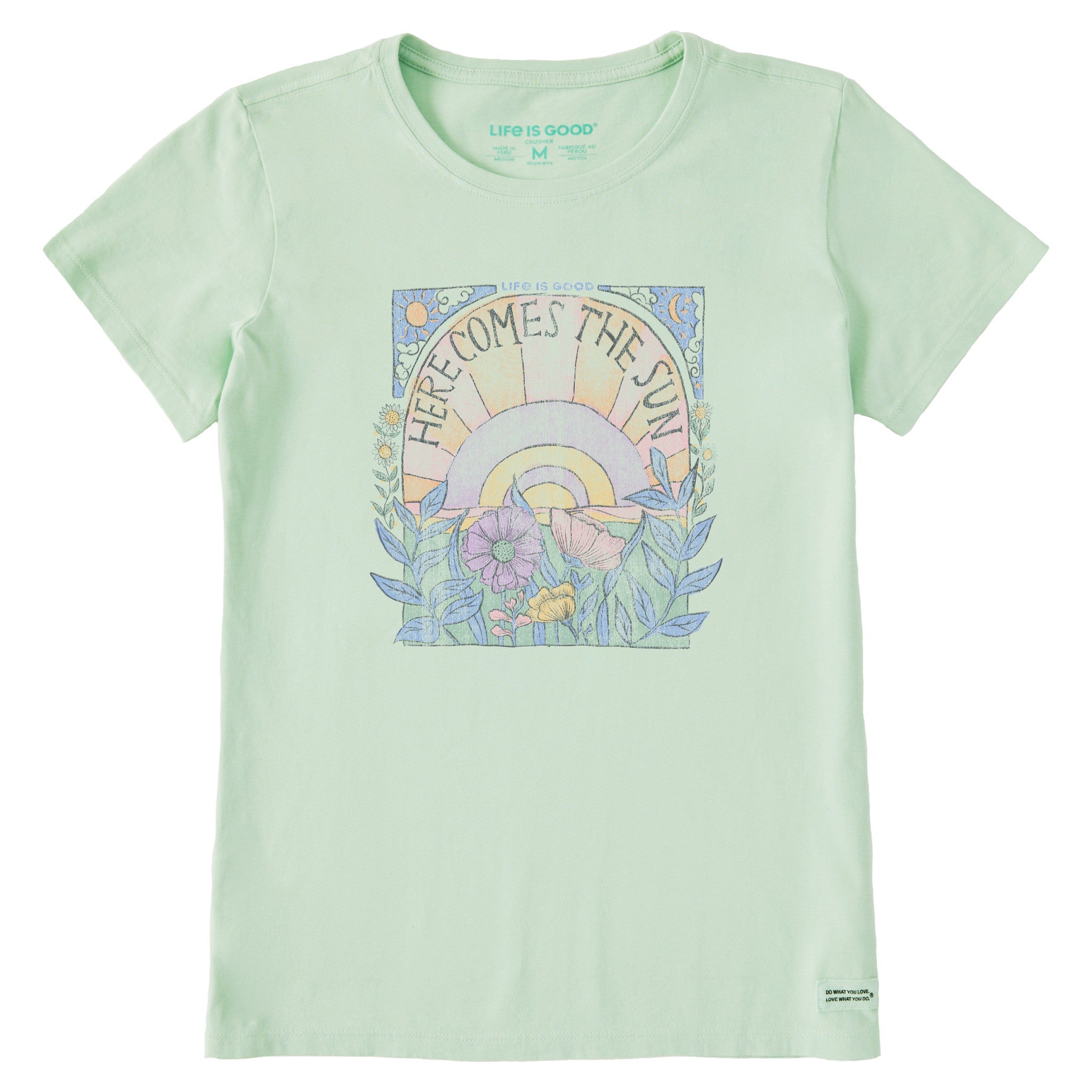Women's Here Comes The Sun Hippie Short Sleeve Tee