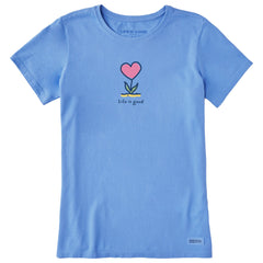 Women's Flowering Heart Short Sleeve Tee