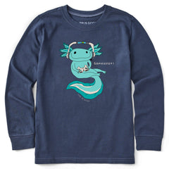 Kids Gamesolotl Long Sleeve Crusher Tee