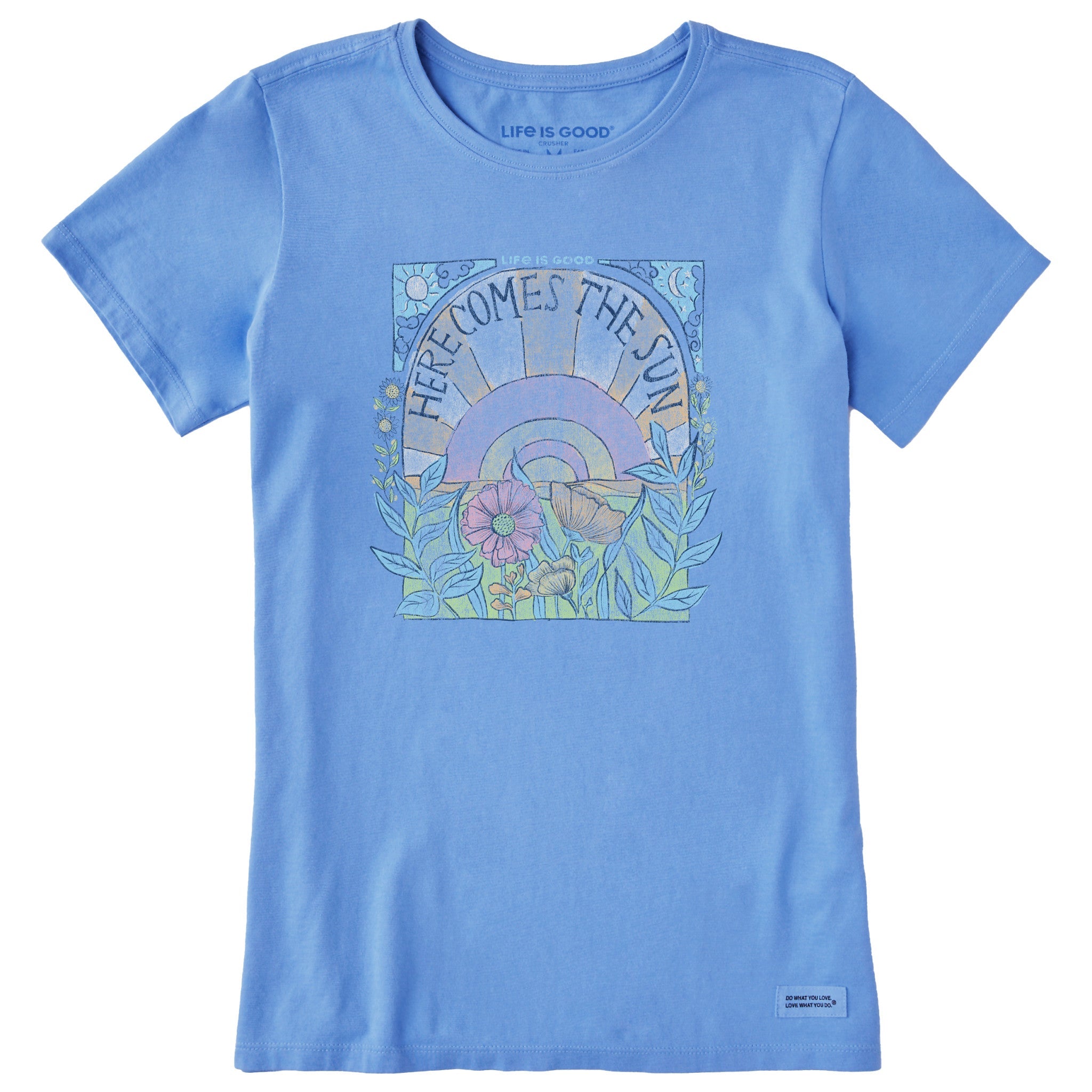 Women's Here Comes The Sun Hippie Short Sleeve Tee