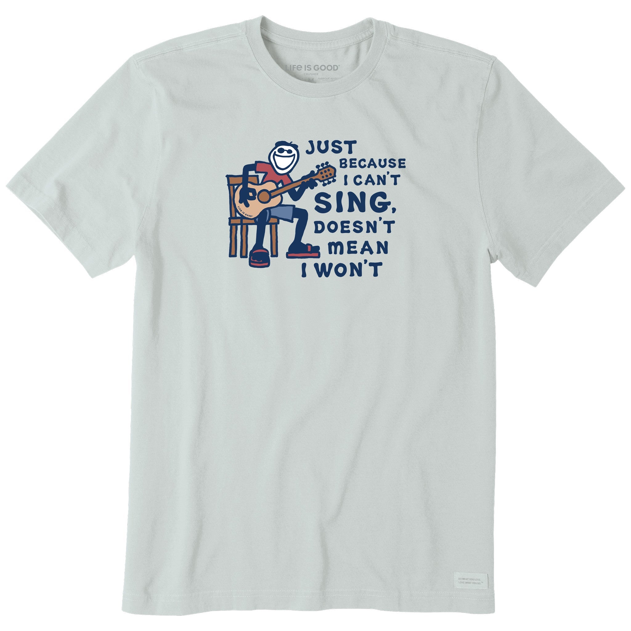 Men's Jake Can't Sing Guitar Short Sleeve Tee