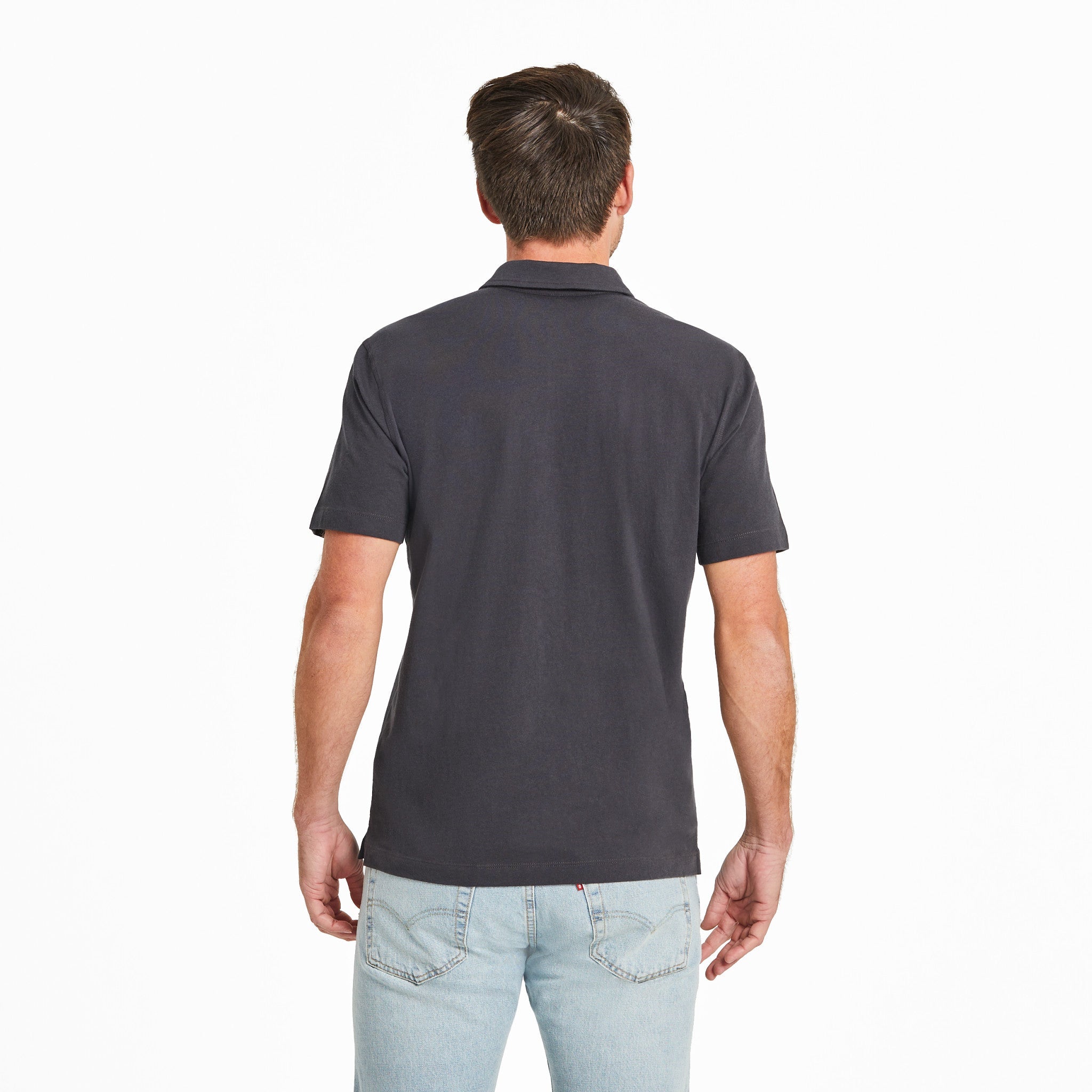 Men's LIG Wordmark Stack Short Sleeve Crusher-LITE Polo